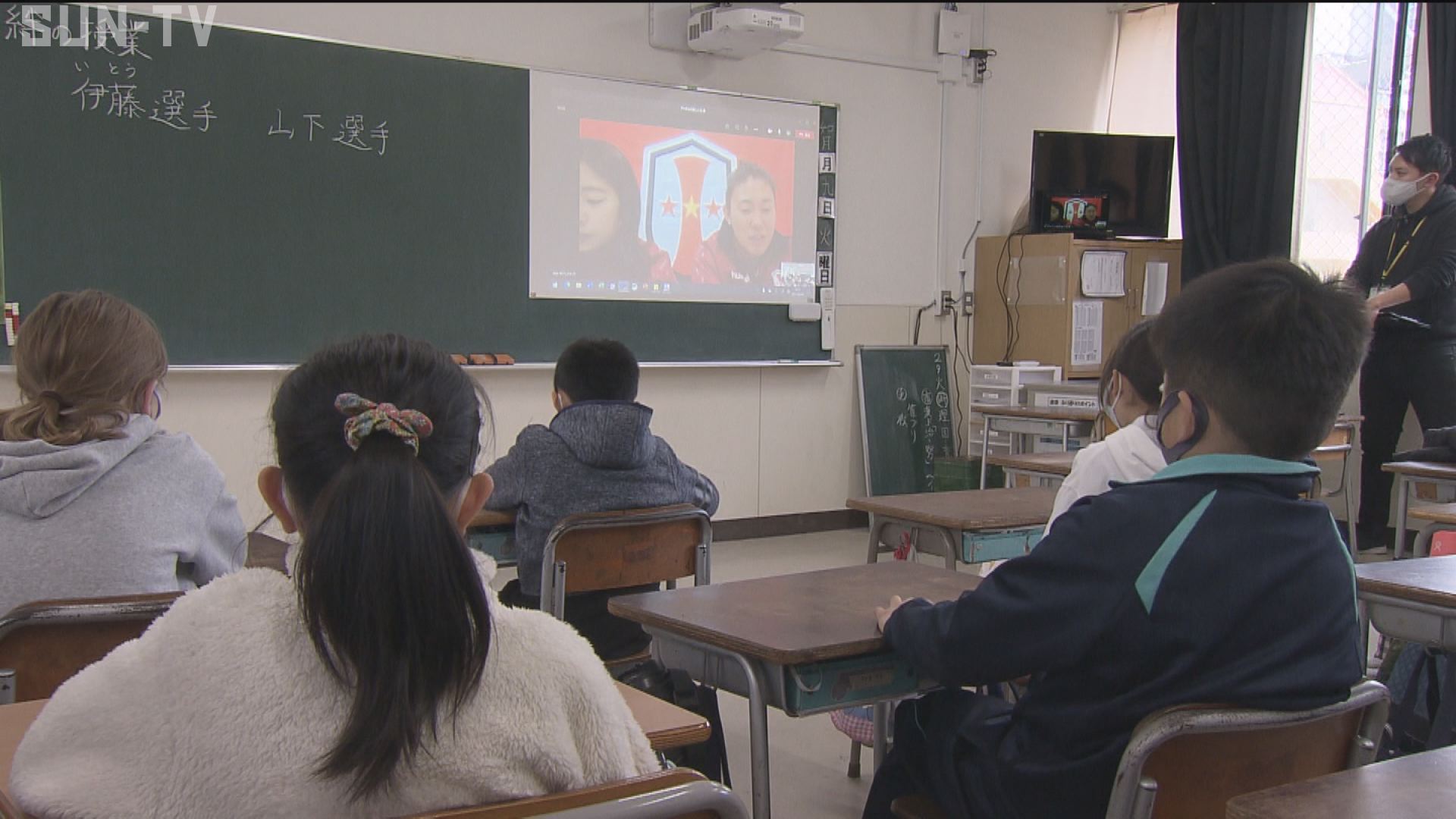 Inac神戸の選手がオンライン授業 神戸市内の小学校 サンテレビニュース