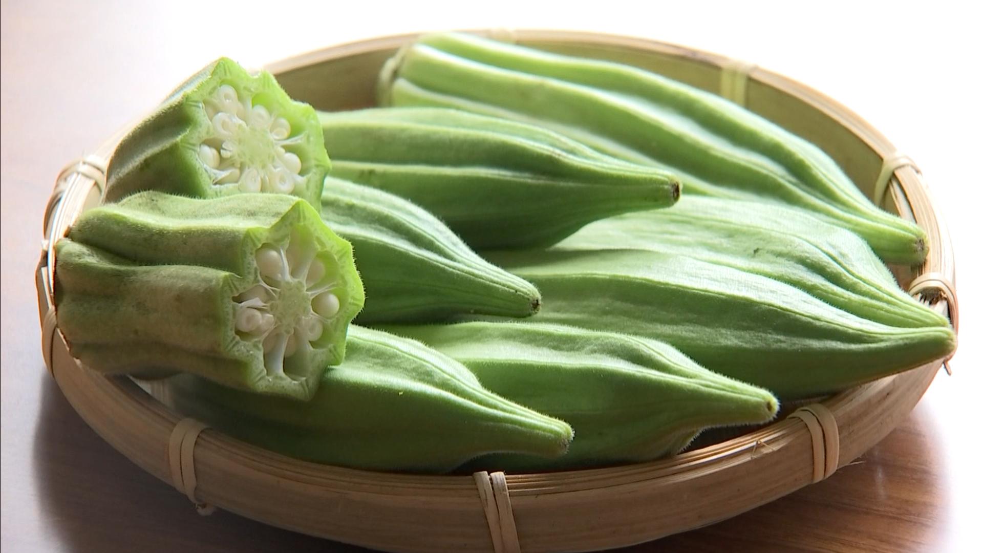 八代オクラの収穫が最盛期 豊岡市日高町の伝統野菜 サンテレビニュース